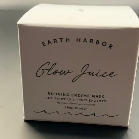 EARTH HARBOR GLOW JUICE REFINING ENZYME MASK (Full Size/2oz/NIB) - Picture 2 of 5